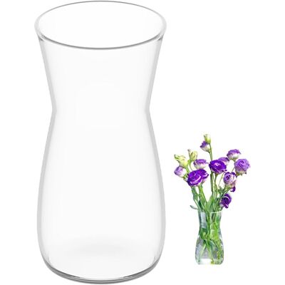 Generic Vase En Verre Transparent, 20cm De Haut Vase En Verre Pour Décoration De Table, Vasen Décoratif Pour Herbe De La Pampa, Tulipes, Orchidées, Rose - Publicité Generic Vase En Verre Transparent, 20cm De Haut Vase En Verre Pour Décoration De Table, Vasen Décoratif Pour Herbe De La Pampa, Tulipes, Orchidées, Rose - Publicité