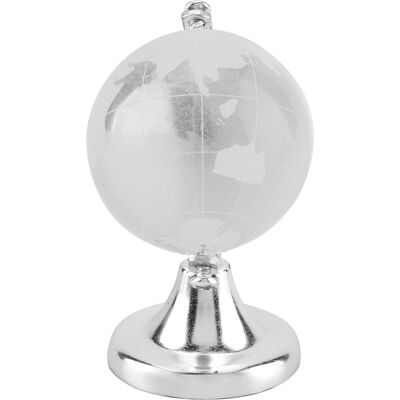 MCKENSA Globe Terrestre Rond En Cristal, Carte Du Monde, Boule Décorative En Verre Argenté, Cadeau Pour La Maison Ou Le Bureau - Publicité MCKENSA Globe Terrestre Rond En Cristal, Carte Du Monde, Boule Décorative En Verre Argenté, Cadeau Pour La Maison Ou Le Bureau - Publicité