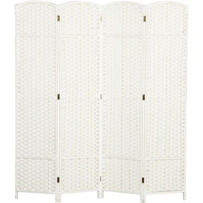 OEM Paravent Pliable 4 Panneaux Blanc Pour Séparation D’espace – Écran De Confidentialité Idéal Pour Salon, Chambre À Coucher Et Bureau À Domicile - Publicité OEM Paravent Pliable 4 Panneaux Blanc Pour Séparation D’espace – Écran De Confidentialité Idéal Pour Salon, Chambre À Coucher Et Bureau À Domicile - Publicité