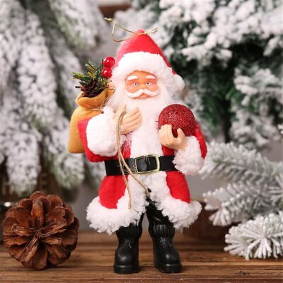 Melissa Figurines Du Père Noël, Figurine Du Père Noël Debout De 20,3 Cm, Décoration D'Ornement De Noël, Figurines De Poupée À Collectionner, Ornement De Statue Pour Centre De Table De Cuisine À Domicile - Publicité Melissa Figurines Du Père Noël, Figurine Du Père Noël Debout De 20,3 Cm, Décoration D'Ornement De Noël, Figurines De Poupée À Collectionner, Ornement De Statue Pour Centre De Table De Cuisine À Domicile - Publicité