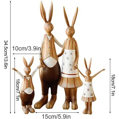 HEAT Statue De Lapin En Résine, Style Vintage Mignon, Texture Transparente Et Vive, Ornement De Jardin. Publicité HEAT Statue De Lapin En Résine, Style Vintage Mignon, Texture Transparente Et Vive, Ornement De Jardin. Publicité