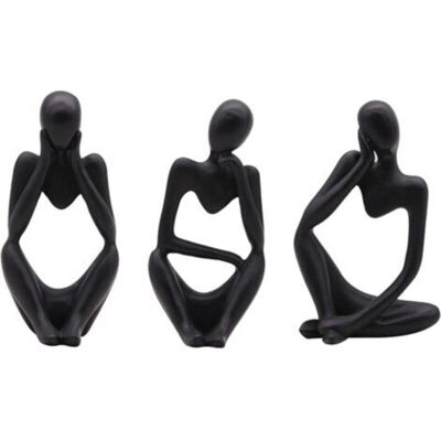 SANS MARQUE La Statue Du Penseur, 3 Pièces Sculpture Abstraite Résine Mini Penseur Sculpture Ornements Ensemble À La Main Abstraite Penseur Sculpture Moderne Fine Art Figure Pour Bureau À Domicile Décoration - Publicité SANS MARQUE La Statue Du Penseur, 3 Pièces Sculpture Abstraite Résine Mini Penseur Sculpture Ornements Ensemble À La Main Abstraite Penseur Sculpture Moderne Fine Art Figure Pour Bureau À Domicile Décoration - Publicité