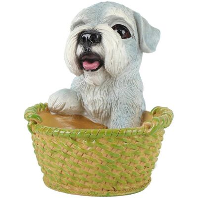 FLAMMKRAFT Ornement Mignon En Forme De Chien, Panier De Rangement Pour Clés, Statue De Chiot Pour Salon, Entrée Ou Bureau. Publicité FLAMMKRAFT Ornement Mignon En Forme De Chien, Panier De Rangement Pour Clés, Statue De Chiot Pour Salon, Entrée Ou Bureau. Publicité