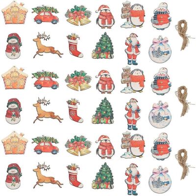 FLAMMKRAFT 36 Décorations De Noël À Suspendre : Bonhomme De Neige, Élan Et Cloche En Bois, Pour Le Salon (b). Publicité FLAMMKRAFT 36 Décorations De Noël À Suspendre : Bonhomme De Neige, Élan Et Cloche En Bois, Pour Le Salon (b). Publicité