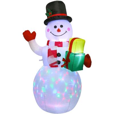 PELTOR 1.5m Bonhomme De Neige Gonflable Illuminé De Noël Pour Décoration De Jardin(norme Européenne) - Publicité PELTOR 1.5m Bonhomme De Neige Gonflable Illuminé De Noël Pour Décoration De Jardin(norme Européenne) - Publicité