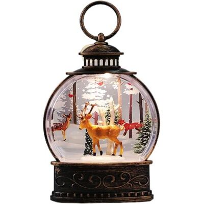 ABYSSE Lanterne De Noël Décorative Musicale Led – Intérieur Scintillant – Éclairage Pour Maison Et Fêtes – Pile Bouton Incluse - Publicité ABYSSE Lanterne De Noël Décorative Musicale Led – Intérieur Scintillant – Éclairage Pour Maison Et Fêtes – Pile Bouton Incluse - Publicité