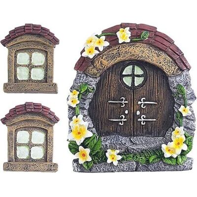 PELTOR Fées Porte De Jardin Porte Miniature Pour Arbres Accessoires Maison Arbre Décoration Portes De Fées (tuiles) - Publicité PELTOR Fées Porte De Jardin Porte Miniature Pour Arbres Accessoires Maison Arbre Décoration Portes De Fées (tuiles) - Publicité