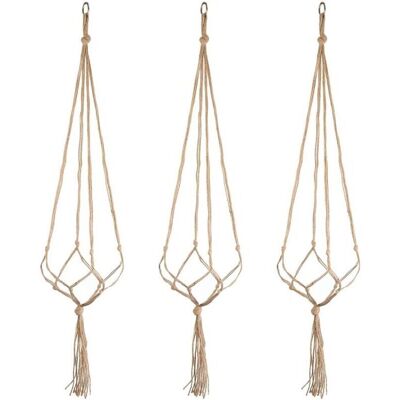 OEM Suspension Plante En Jute Naturel – Lot De 3 Cintres 105 Cm – Anneau Inoxydable Pour Intérieur Et Extérieur – Décoration Maison Et Jardin - Publicité OEM Suspension Plante En Jute Naturel – Lot De 3 Cintres 105 Cm – Anneau Inoxydable Pour Intérieur Et Extérieur – Décoration Maison Et Jardin - Publicité