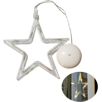 BRINSEA Lumières De Début De Noël Lumière De Fenêtre Suspendue Avec Ventouse 10 Led Fenêtre À Guillotine Suspendue Suspendue Décor Pour La Décoration De Fête De Noël (lumière Blanche Chaude) - Publicité BRINSEA Lumières De Début De Noël Lumière De Fenêtre Suspendue Avec Ventouse 10 Led Fenêtre À Guillotine Suspendue Suspendue Décor Pour La Décoration De Fête De Noël (lumière Blanche Chaude) - Publicité