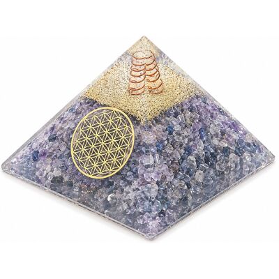 Phoenix Pyramide Orgonite Agate Bleue Avec Fleur De Vie 6 Cm - Publicité Phoenix Pyramide Orgonite Agate Bleue Avec Fleur De Vie 6 Cm - Publicité