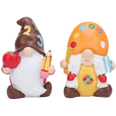 FLAMMKRAFT Lot De 2 Poupées Sans Visage, Figurines Mignonnes En Résine, Ornement Pour Décoration De Bureau, Fête De Remise De Diplômes. Publicité FLAMMKRAFT Lot De 2 Poupées Sans Visage, Figurines Mignonnes En Résine, Ornement Pour Décoration De Bureau, Fête De Remise De Diplômes. Publicité