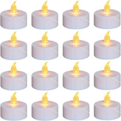 SCORPIO Lot De 24 Bougies Chauffe-plat Led Sans Flamme, Lumière Jaune Chaude, Fonctionnant Sur Piles Pendant Plus De 100 Heures, Idéal Pour Fêtes, Mariages, Anniversaires, Cadeaux Et Décoration Intérieure - Publicité SCORPIO Lot De 24 Bougies Chauffe-plat Led Sans Flamme, Lumière Jaune Chaude, Fonctionnant Sur Piles Pendant Plus De 100 Heures, Idéal Pour Fêtes, Mariages, Anniversaires, Cadeaux Et Décoration Intérieure - Publicité