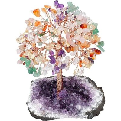 OEM Arbre De Vie En 7 Chakras Cristaux Naturels – Base En Améthyste – Décoration Feng Shui Pour Table – Ornement Énergétique 11-15 Cm-crezuo - Publicité OEM Arbre De Vie En 7 Chakras Cristaux Naturels – Base En Améthyste – Décoration Feng Shui Pour Table – Ornement Énergétique 11-15 Cm-crezuo - Publicité