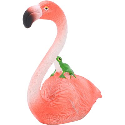 LBVIE Statue De Flamant Rose En Résine, Style Tropical, Plumage Rose, Ornement Décoratif Pour Bureau - Publicité LBVIE Statue De Flamant Rose En Résine, Style Tropical, Plumage Rose, Ornement Décoratif Pour Bureau - Publicité