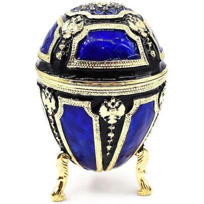 FLAMMKRAFT Boîte À Bijoux En Émail Œuf De Pâques Russe, Décoration Pour La Maison Ou Le Bureau, Cadeau De Bijoux - Publicité FLAMMKRAFT Boîte À Bijoux En Émail Œuf De Pâques Russe, Décoration Pour La Maison Ou Le Bureau, Cadeau De Bijoux - Publicité