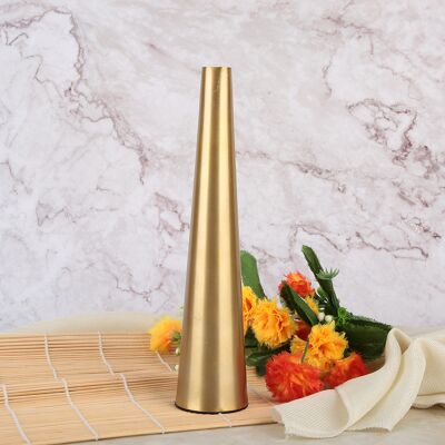 MCKENSA Vase De Bureau Conique En Métal, Porte-roses, Tasse, Objet De Décoration Pour Salon Ou Bureau. Publicité MCKENSA Vase De Bureau Conique En Métal, Porte-roses, Tasse, Objet De Décoration Pour Salon Ou Bureau. Publicité