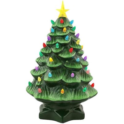 FLAMMKRAFT Décoration De Sapin De Noël En Résine, Figurine Exquise De Sapin De Noël, Statue, Décoration Intérieure, Cadeau, 15 Cm, Vert - Publicité FLAMMKRAFT Décoration De Sapin De Noël En Résine, Figurine Exquise De Sapin De Noël, Statue, Décoration Intérieure, Cadeau, 15 Cm, Vert - Publicité