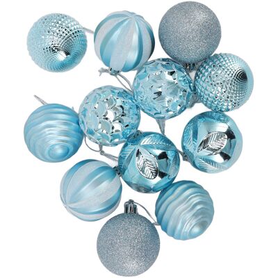 HEAT Boules De Noël, Décorations Pour Sapin De Noël, Fêtes De Famille, Dîners Au Jardin, Fêtes D'Anniversaire, Bleu - Publicité HEAT Boules De Noël, Décorations Pour Sapin De Noël, Fêtes De Famille, Dîners Au Jardin, Fêtes D'Anniversaire, Bleu - Publicité