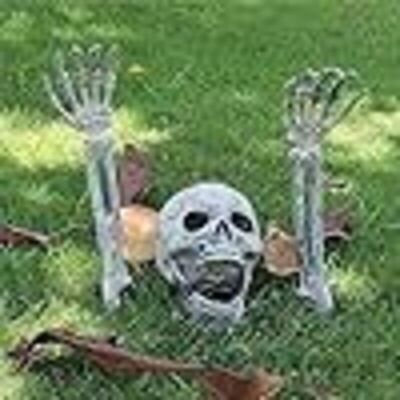 Andiamos Objets Déco.décorations D'Halloween En Plein Air. Décoration Réaliste De Squelette Effrayant Pour Jardin. Lot De 3 Décorations De Crâne - Publicité Andiamos Objets Déco.décorations D'Halloween En Plein Air. Décoration Réaliste De Squelette Effrayant Pour Jardin. Lot De 3 Décorations De Crâne - Publicité