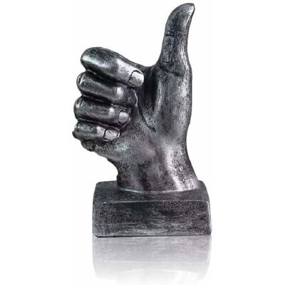 Cellfast Sculpture - Lependor - Statue Doigt En Résine - Argent - 8,5x6x15 Cm - Décoration Bureau - Publicité Cellfast Sculpture - Lependor - Statue Doigt En Résine - Argent - 8,5x6x15 Cm - Décoration Bureau - Publicité