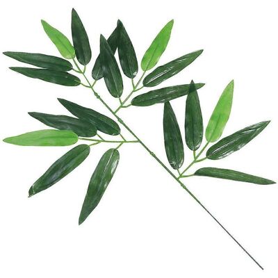 LISATR Lot De 12 Feuilles De Bambou Artificielles Vertes, Fausses Plantes Vertes, Pour La Décoration De La Maison, De L'Hôtel Ou Du Bureau-45.00x35.00x0.50cm - Publicité LISATR Lot De 12 Feuilles De Bambou Artificielles Vertes, Fausses Plantes Vertes, Pour La Décoration De La Maison, De L'Hôtel Ou Du Bureau-45.00x35.00x0.50cm - Publicité