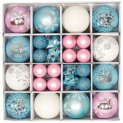 BRAST Décorations De Noël, Ensemble De Décorations Pour Sapin De Noël, Boules Décoratives Incassables À Suspendre Pour Sapin De Noël, Décorations De Noël En Vrac Pour Décoration De Table - Publicité BRAST Décorations De Noël, Ensemble De Décorations Pour Sapin De Noël, Boules Décoratives Incassables À Suspendre Pour Sapin De Noël, Décorations De Noël En Vrac Pour Décoration De Table - Publicité