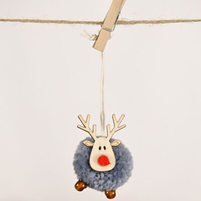 OEM Ensemble D'Ornements De Noël, Ornement D'Arbre De Noël, Pendentif En Bois D'Élan En Feutre De Laine Mignon, Artisanat De Cerf Mignon(gris) - Publicité OEM Ensemble D'Ornements De Noël, Ornement D'Arbre De Noël, Pendentif En Bois D'Élan En Feutre De Laine Mignon, Artisanat De Cerf Mignon(gris) - Publicité