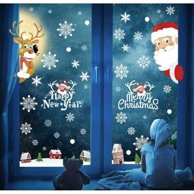 BRINSEA Décoration De Fenêtre De Noël, 185 Images De Fenêtre De Noël Décoration De Fenêtre Autocollante Décoration De Flocons De Neige En Pvc - Publicité BRINSEA Décoration De Fenêtre De Noël, 185 Images De Fenêtre De Noël Décoration De Fenêtre Autocollante Décoration De Flocons De Neige En Pvc - Publicité