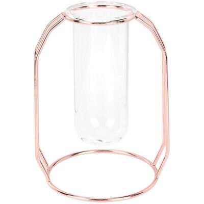 PELTOR Jeffergarden Vases Transparents Pour Plantes Hydroponiques, Pot De Fleur, Décoration De Table Pour La Maison, Or Rose - Publicité PELTOR Jeffergarden Vases Transparents Pour Plantes Hydroponiques, Pot De Fleur, Décoration De Table Pour La Maison, Or Rose - Publicité
