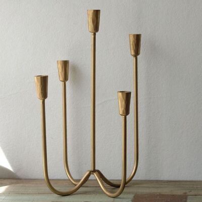 Generic Support Bougies Vintage Fonte 5 Branches Déco Maison - Publicité Generic Support Bougies Vintage Fonte 5 Branches Déco Maison - Publicité