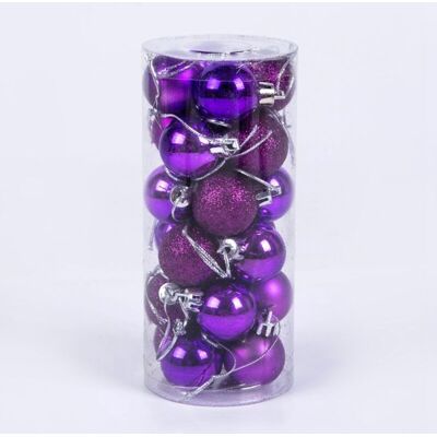 URSUS 24 Pièces Ornements D'Arbre De Noël En Plastique, Ornements De Noël De 6 Cm, Ornements De Boule De Noël, Adaptés À La Décoration De Fête De Mariage De Noël - Publicité URSUS 24 Pièces Ornements D'Arbre De Noël En Plastique, Ornements De Noël De 6 Cm, Ornements De Boule De Noël, Adaptés À La Décoration De Fête De Mariage De Noël - Publicité