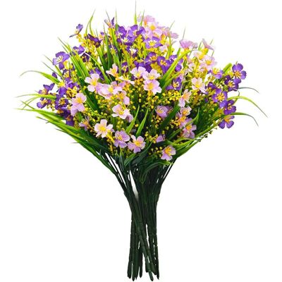 OEM Bouquet Décoratif De Fleurs Artificielles Violettes De 35 Cm, 8 Pièces - Publicité OEM Bouquet Décoratif De Fleurs Artificielles Violettes De 35 Cm, 8 Pièces - Publicité