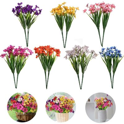 OEM 14 Fleurs Artificielles, Plastique, Soie, 33 Cm, Intérieur, Extérieur, Jardin, Maison - Publicité OEM 14 Fleurs Artificielles, Plastique, Soie, 33 Cm, Intérieur, Extérieur, Jardin, Maison - Publicité