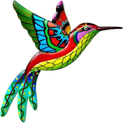 MOXIE Décoration Murale En Forme De Colibri En Métal - Oiseau En Fer Forgé - Décoration Murale À Suspendre - Extérieur Intérieur Et Extérieur - 1 Pièce, Vert - Publicité MOXIE Décoration Murale En Forme De Colibri En Métal - Oiseau En Fer Forgé - Décoration Murale À Suspendre - Extérieur Intérieur Et Extérieur - 1 Pièce, Vert - Publicité