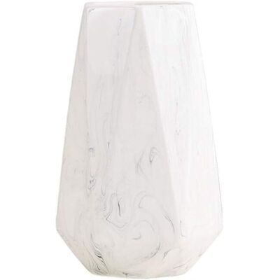 FOGSHIELD 20cm Vase De Blanc Marbre Céramique Vases Decoratifs Design Haut Pour Maison, Fête, Centre De Table De Mariage - Publicité FOGSHIELD 20cm Vase De Blanc Marbre Céramique Vases Decoratifs Design Haut Pour Maison, Fête, Centre De Table De Mariage - Publicité
