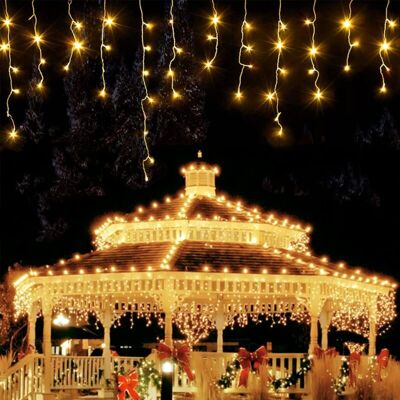 PELTOR Lumineux 280 Led 30m Guirlande Extérieur Fenetre Étanche 8 Modes Lumières De Noël Décoration Pour Mariage Balcon Terrasse Intérieur Fête Soirée Anniversaire, Blanc Chaud - Publicité PELTOR Lumineux 280 Led 30m Guirlande Extérieur Fenetre Étanche 8 Modes Lumières De Noël Décoration Pour Mariage Balcon Terrasse Intérieur Fête Soirée Anniversaire, Blanc Chaud - Publicité