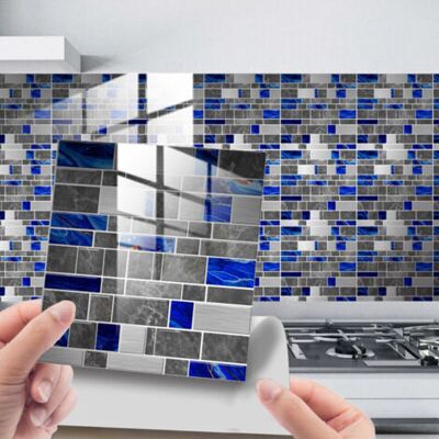 ABYSSE (b)25 Pièces Mosaïque Stickers Muraux Autocollants Pour Carrelage En Céramique Et Marbre Décoration, Hiser Impression De Briques Imperméables Salle De Bains Et Cuisine Sticker (noir Et Blanc,20 - Publicité ABYSSE (b)25 Pièces Mosaïque Stickers Muraux Autocollants Pour Carrelage En Céramique Et Marbre Décoration, Hiser Impression De Briques Imperméables Salle De Bains Et Cuisine Sticker (noir Et Blanc,20 - Publicité