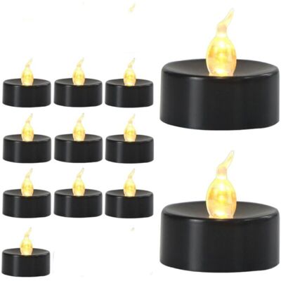 OEM Lot De 12 Bougies Chauffe Plat Led, Durent Plus De 200 Heures, Pour Décoration ( Flash Blanc Chaud, Base Noire, 12 Pièces) - Publicité OEM Lot De 12 Bougies Chauffe Plat Led, Durent Plus De 200 Heures, Pour Décoration ( Flash Blanc Chaud, Base Noire, 12 Pièces) - Publicité