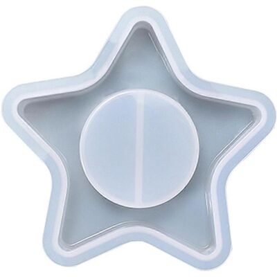 FLAMMKRAFT Moule En Résine Époxy Pour Bougeoir En Forme D'Étoile, Porte-bougie, Bougies Chauffe-plat, Moule En Silicone - Publicité FLAMMKRAFT Moule En Résine Époxy Pour Bougeoir En Forme D'Étoile, Porte-bougie, Bougies Chauffe-plat, Moule En Silicone - Publicité