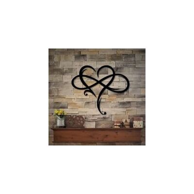 OEM Decoration Murale Coeur Infini, Décoration Murale En Métal, Signe D'Amour Decoration Murale Metal Sculpture Murale Pour La Décoration Salon, De La Maison, De La Chambre À Coucher (noir, 40 X 35-crezuo - Publicité OEM Decoration Murale Coeur Infini, Décoration Murale En Métal, Signe D'Amour Decoration Murale Metal Sculpture Murale Pour La Décoration Salon, De La Maison, De La Chambre À Coucher (noir, 40 X 35-crezuo - Publicité