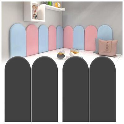 SIENTICE Ensemble De 4 Panneaux Muraux 3d, Tête De Lit Anti-collision, Revêtement De Chambre De Bébé, Stickers Muraux Autocollants (noir - 3040cm) - Publicité SIENTICE Ensemble De 4 Panneaux Muraux 3d, Tête De Lit Anti-collision, Revêtement De Chambre De Bébé, Stickers Muraux Autocollants (noir - 3040cm) - Publicité