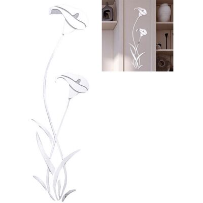 PELTOR Jeffergarden Autocollant Mural Miroir Fleur Amovible, Autocollant Mural Moderne, Décoration De La Maison - Publicité PELTOR Jeffergarden Autocollant Mural Miroir Fleur Amovible, Autocollant Mural Moderne, Décoration De La Maison - Publicité