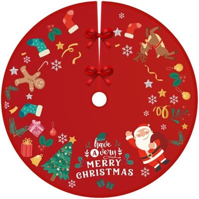 FOGSHIELD Jupe De Sapin De Noël Rouge, Couverture Sapin De Noël, Christmas Tree Skirt Plaid Écossais Couvre Pied Sapin Noel Decoration Fête De Sapin Jupe De Sapin D'Arbre De Noël Tapis, 90cm - Publicité FOGSHIELD Jupe De Sapin De Noël Rouge, Couverture Sapin De Noël, Christmas Tree Skirt Plaid Écossais Couvre Pied Sapin Noel Decoration Fête De Sapin Jupe De Sapin D'Arbre De Noël Tapis, 90cm - Publicité