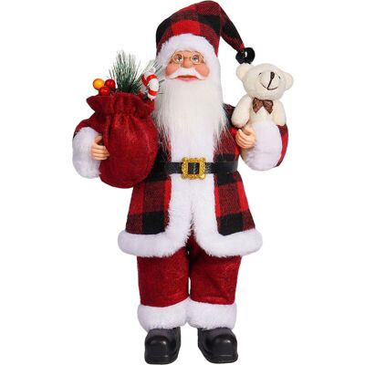 PELTOR Jeffergarden Poupée Père Noël Mignonne De 30 Cm, Décoration De Fenêtre De Noël - Publicité PELTOR Jeffergarden Poupée Père Noël Mignonne De 30 Cm, Décoration De Fenêtre De Noël - Publicité