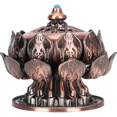 LBVIE Brûleur D'Encens En Cuivre Style Rétro Lotus Avec Couvercle En Coton Ignifugé, Décoration D'Intérieur Pour La Maison Ou Le Bureau. Publicité LBVIE Brûleur D'Encens En Cuivre Style Rétro Lotus Avec Couvercle En Coton Ignifugé, Décoration D'Intérieur Pour La Maison Ou Le Bureau. Publicité