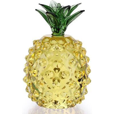 FOGSHIELD Lntyq Figurine D'Ananas En Cristal Ornement Décoratif D'Ananas En Cristal Sculpture De Collection En Fruits En Cristal, Pour La Décoration De Bureau À Domicile - Publicité FOGSHIELD Lntyq Figurine D'Ananas En Cristal Ornement Décoratif D'Ananas En Cristal Sculpture De Collection En Fruits En Cristal, Pour La Décoration De Bureau À Domicile - Publicité