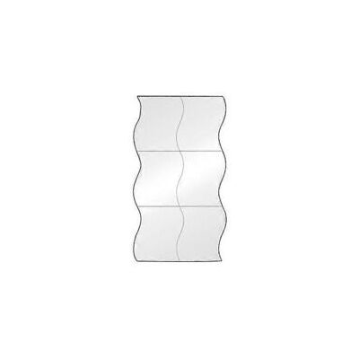 OEM Lot De 6 Stickers Muraux Miroir Argentés Autocollants, Forme Ondulée-crezuo - Publicité OEM Lot De 6 Stickers Muraux Miroir Argentés Autocollants, Forme Ondulée-crezuo - Publicité