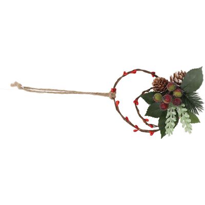 MCKENSA Couronne Décorative De Noël À Suspendre, Faite Main, Unique, En Pommes De Pin, Décoration Murale Pour Anniversaire Ou Fêtes De Fin D'Année 6121 - Publicité MCKENSA Couronne Décorative De Noël À Suspendre, Faite Main, Unique, En Pommes De Pin, Décoration Murale Pour Anniversaire Ou Fêtes De Fin D'Année 6121 - Publicité