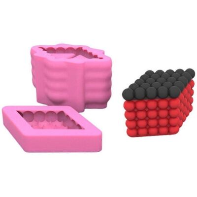 FLAMMKRAFT Boîte De Rangement Triangulaire Double, Moule En Silicone, Pot À Facettes, Moule En Résine Pour Bijoux - Publicité FLAMMKRAFT Boîte De Rangement Triangulaire Double, Moule En Silicone, Pot À Facettes, Moule En Résine Pour Bijoux - Publicité