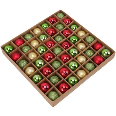 PELTOR Jeffergarden 49 Pièces Mini Boule De Nol Ornements Incassable Brillant Coloré Boule De Nol Pour Vacances Décoration De Fête De Mariage Rouge Vert Or - Publicité PELTOR Jeffergarden 49 Pièces Mini Boule De Nol Ornements Incassable Brillant Coloré Boule De Nol Pour Vacances Décoration De Fête De Mariage Rouge Vert Or - Publicité